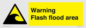 Warning Flash flood area